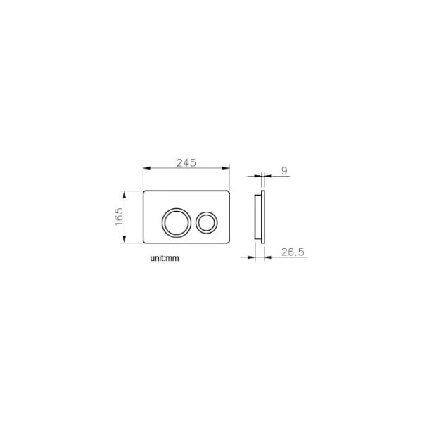 کلید فلاشتانک توکار جاستایم مدل گرد کد 6373-K2-80