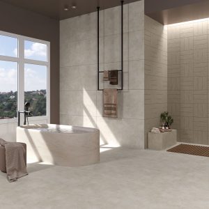 گلدیس کاشی سمنت 60×60 طوسی روشن